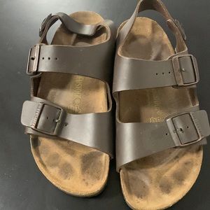 Birkenstock leather canvas shoes